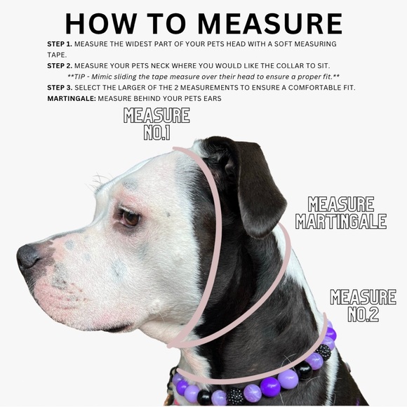 Handcrafted Beaded Dog Collar - Penelope - Beaded Acrylic Beads - Picture 16 of 16